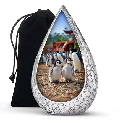 Baby Penguin Cremation Urn - Beautiful Memorial Urns For Friend Ashes
