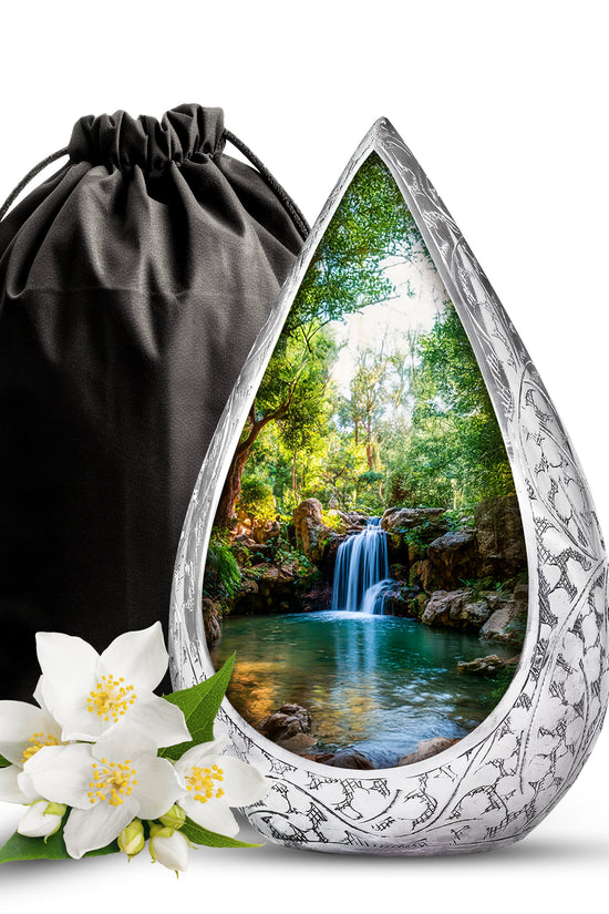Beautiful Memorial Urn - Waterfall Cremation Urn For Loved Ones