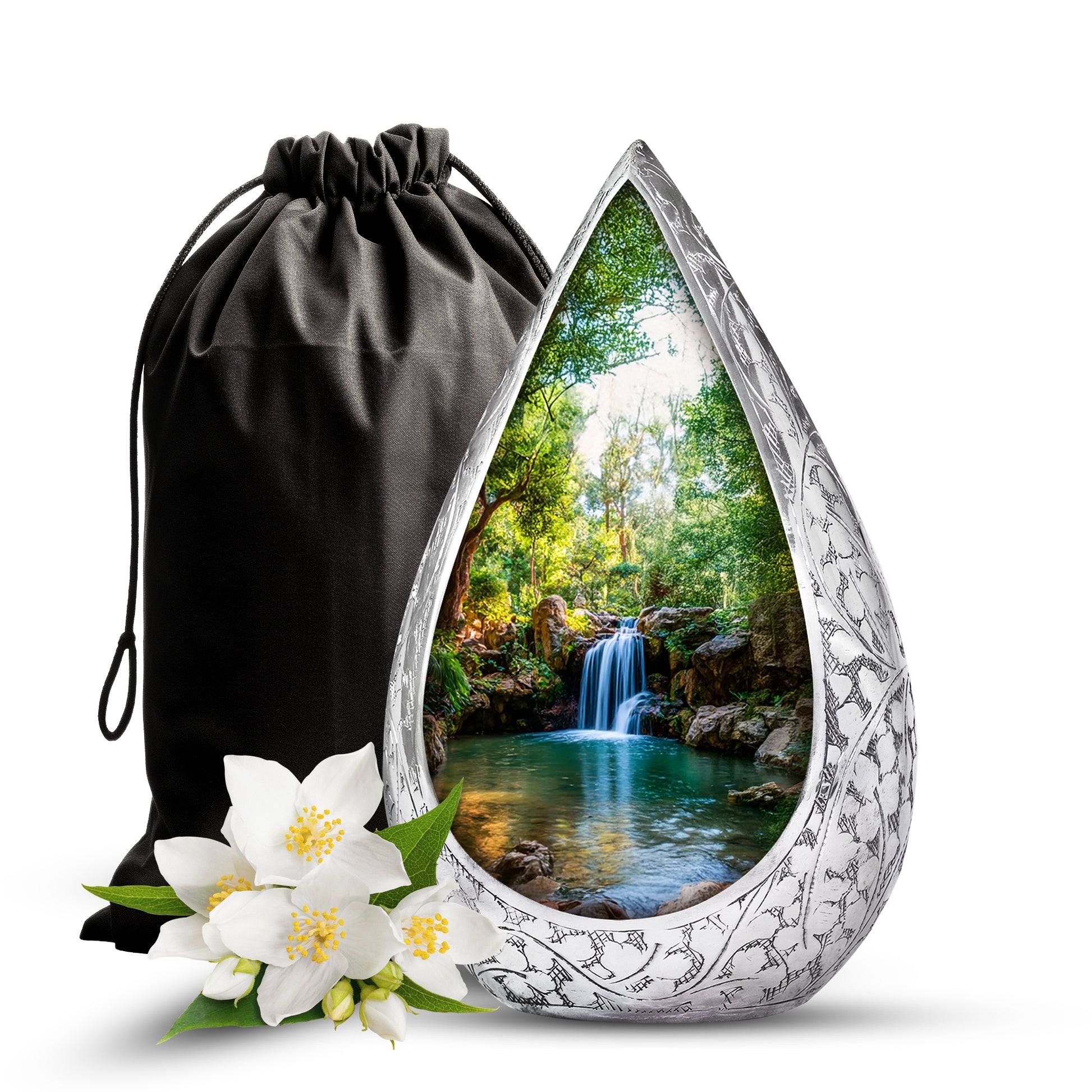 Beautiful Memorial Urn - Waterfall Cremation Urn For Loved Ones