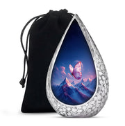 Butterfly Cremation Urn - Beautiful Mountain Funeral Urn For Ashes