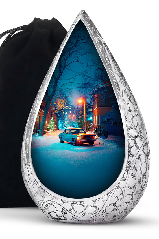 Old-School Themed Car Cremation Urn - Muscle Car Urns For Ashes