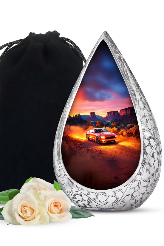 Muscle Car Ashes Urn For Men - Offroad Driving Cremation Urn