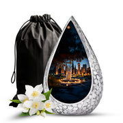 Cat Tribute Funeral Urn - Candle Theme Pet Cremation Urn For Ashes