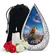 Sparrow & Castle Cremation Urn - Decorative Aluminium Urn for Human Ashes