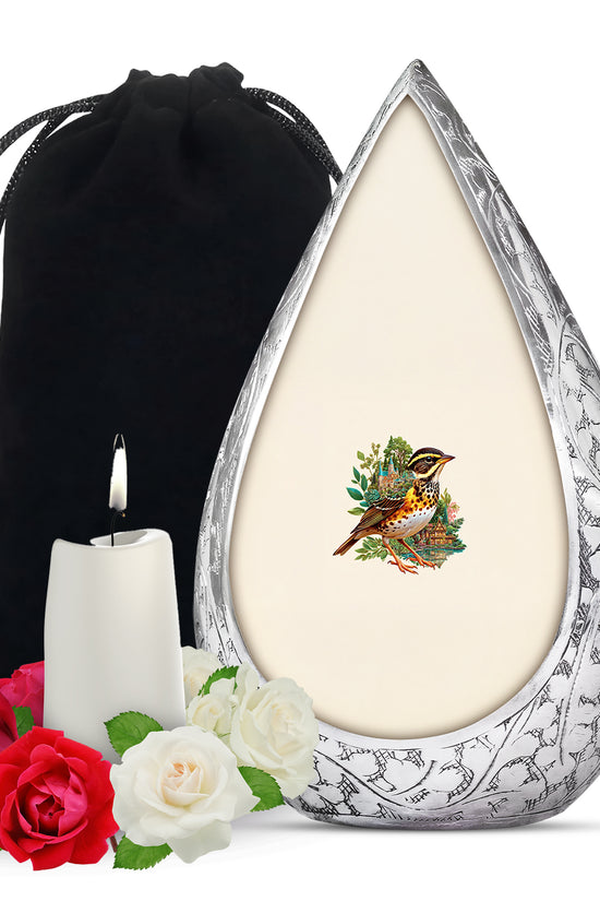 Nature Village Bird Urn - Artistic Funeral Urn for Dad & Mom