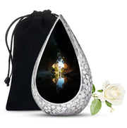 Fishing Cremation Urn For Ashes - Aluminium Memorial Urn For Adult