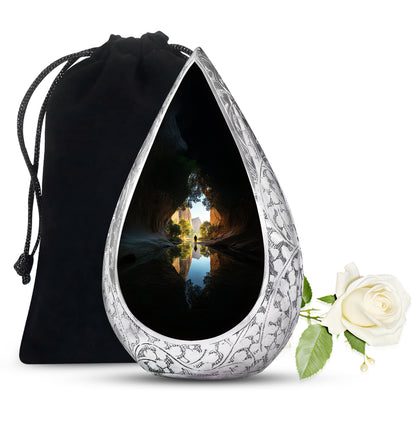 Fishing Cremation Urn For Ashes - Aluminium Memorial Urn For Adult