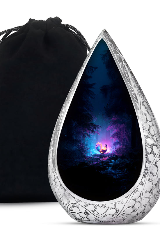 Glowing Hen Funeral Urn - Elegant Memorial Urn For Burial