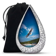 Eagle Theme Funeral Urn - Large Cremation Urn For Adult Ashes