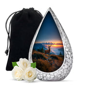 Mountain Deer Funeral Urn - Sunset Memorial Urn For Human Ashes
