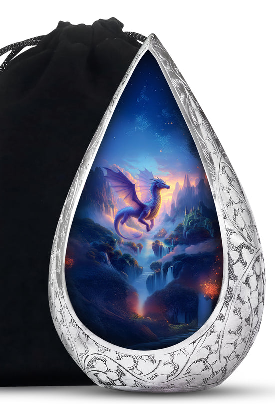 Artistic Dragon Funeral Urn - Unique Fantasy Cremation Urn For Adult Ashes