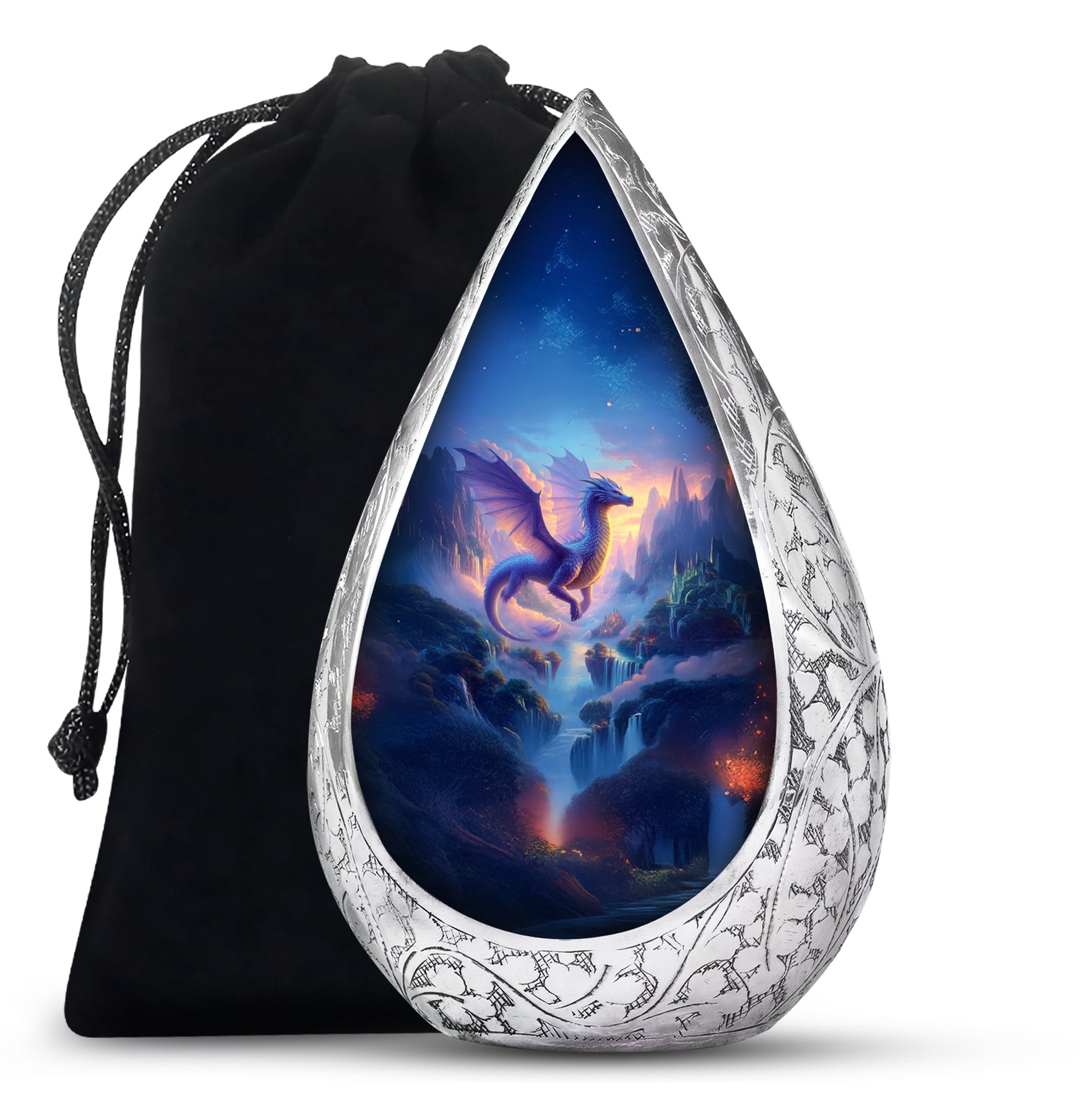 Artistic Dragon Funeral Urn - Unique Fantasy Cremation Urn For Adult Ashes