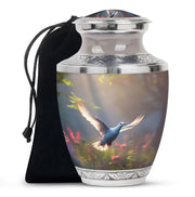Dove Bird Theme Cremation Urn - Large Memorial Urn For Female