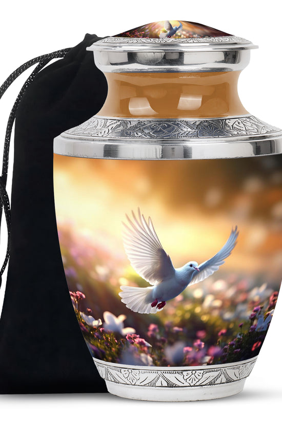 Spiritual Dove Memorial Urn - Beautiful Nature Funeral Urn For Ashes