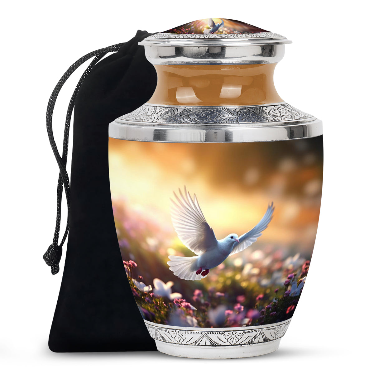 Spiritual Dove Memorial Urn - Beautiful Nature Funeral Urn For Ashes