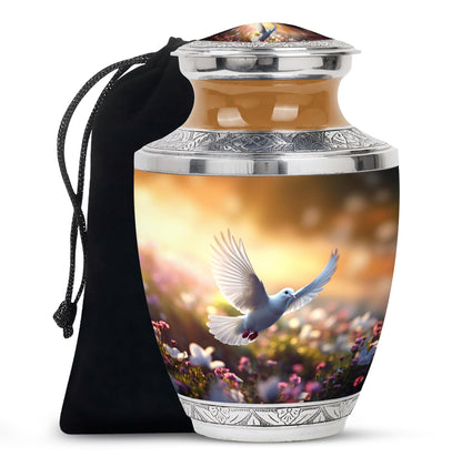 Spiritual Dove Memorial Urn - Beautiful Nature Funeral Urn For Ashes