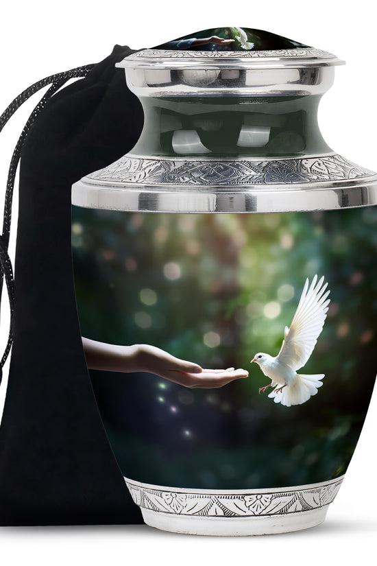 Dove Cremation Funeral Urn - Large Funeral Urn For Loved Ones