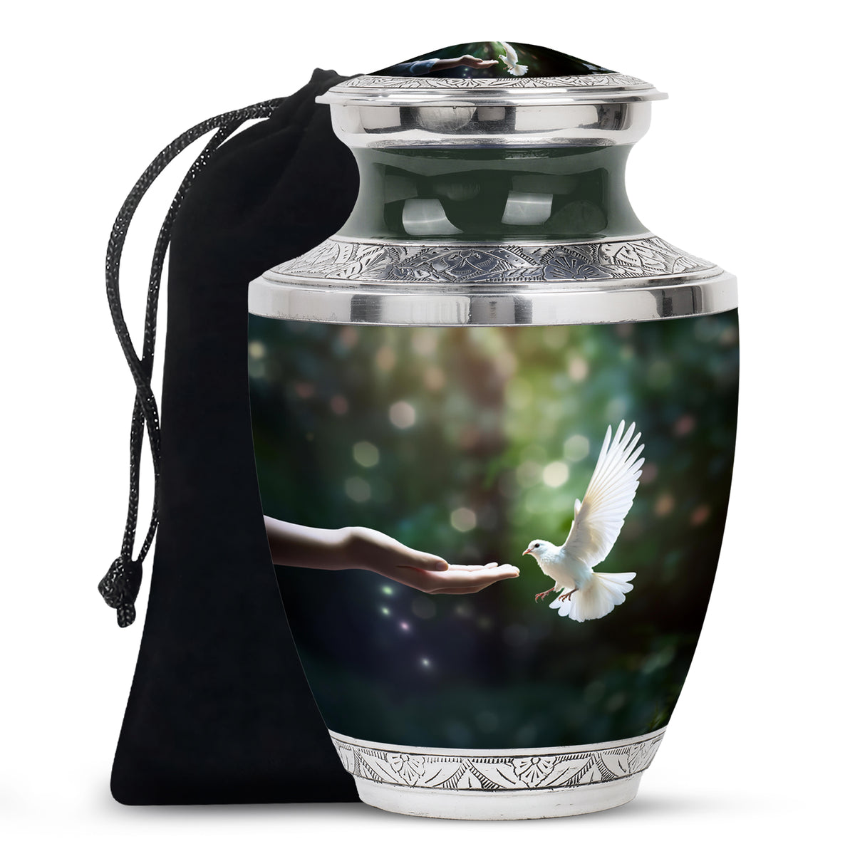 Dove Cremation Funeral Urn - Large Funeral Urn For Loved Ones