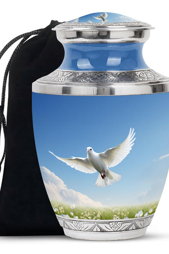 Dove Bird Memorial Urn For Ashes - Cremation Urn For Loved Ones