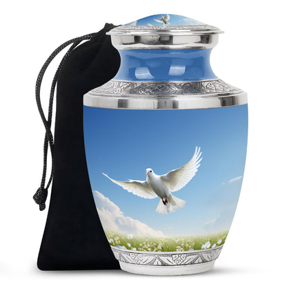 Dove Bird Memorial Urn For Ashes - Cremation Urn For Loved Ones