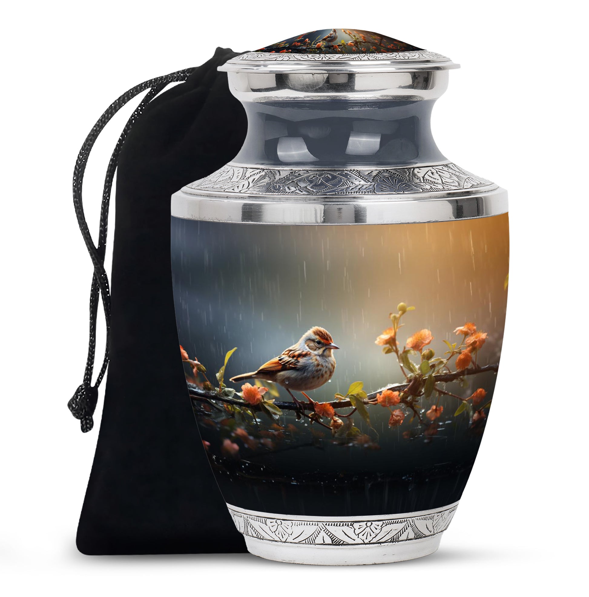 Sparrow Memorial Urn - Beautiful Cremation Urn For Loved Ones