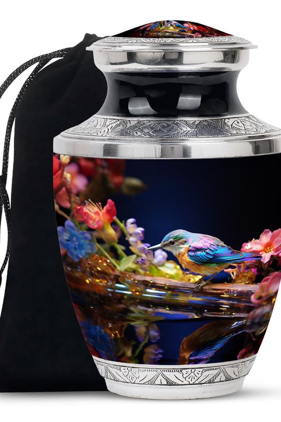 Sparrow Cremation Urn - Aluminium Memorial Urn For Male & Female