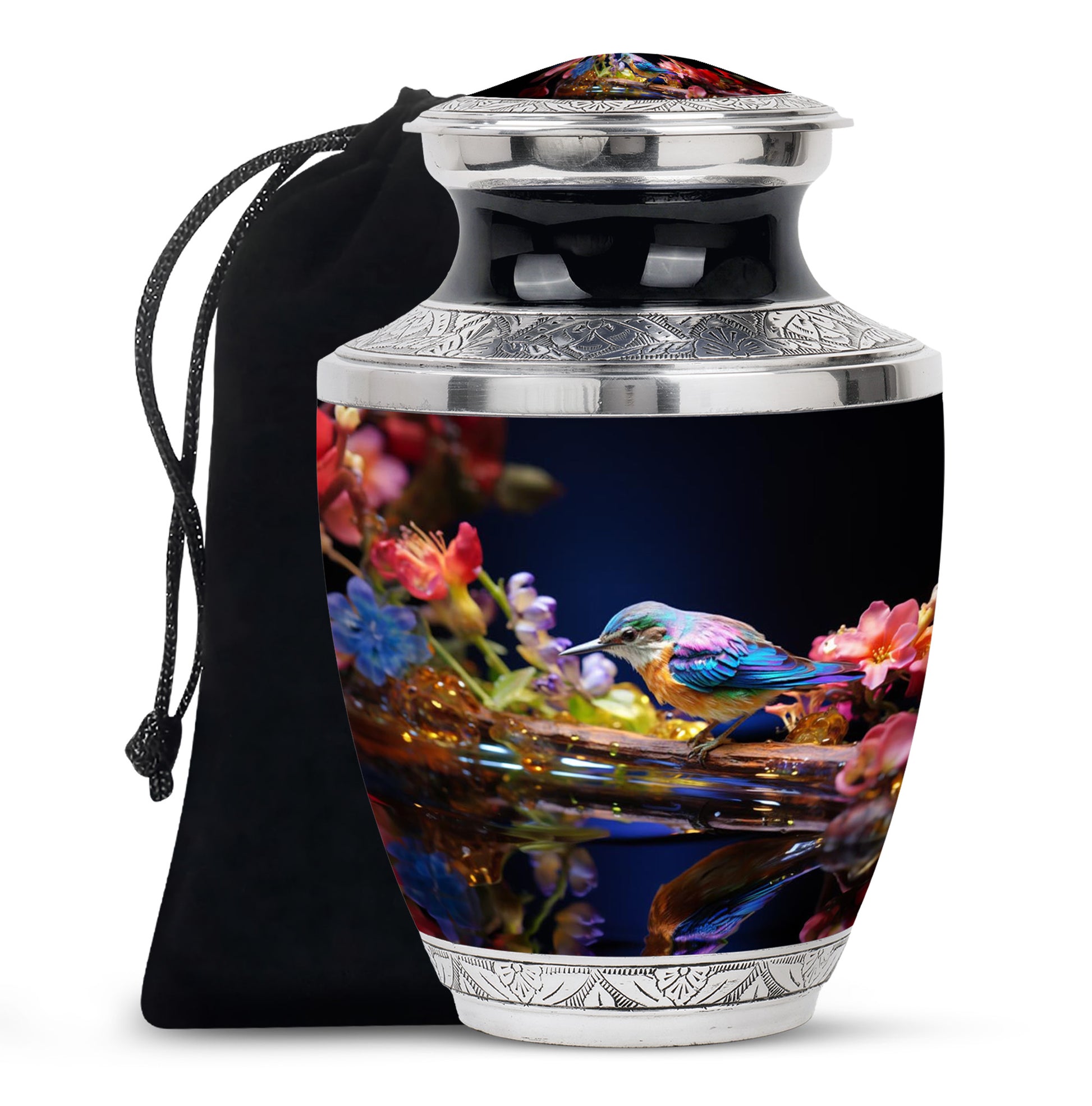 Sparrow Cremation Urn - Aluminium Memorial Urn For Male & Female