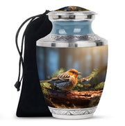 Peaceful Sparrow Memorial Urn For Human Ashes – Bird Theme Cremation Urn