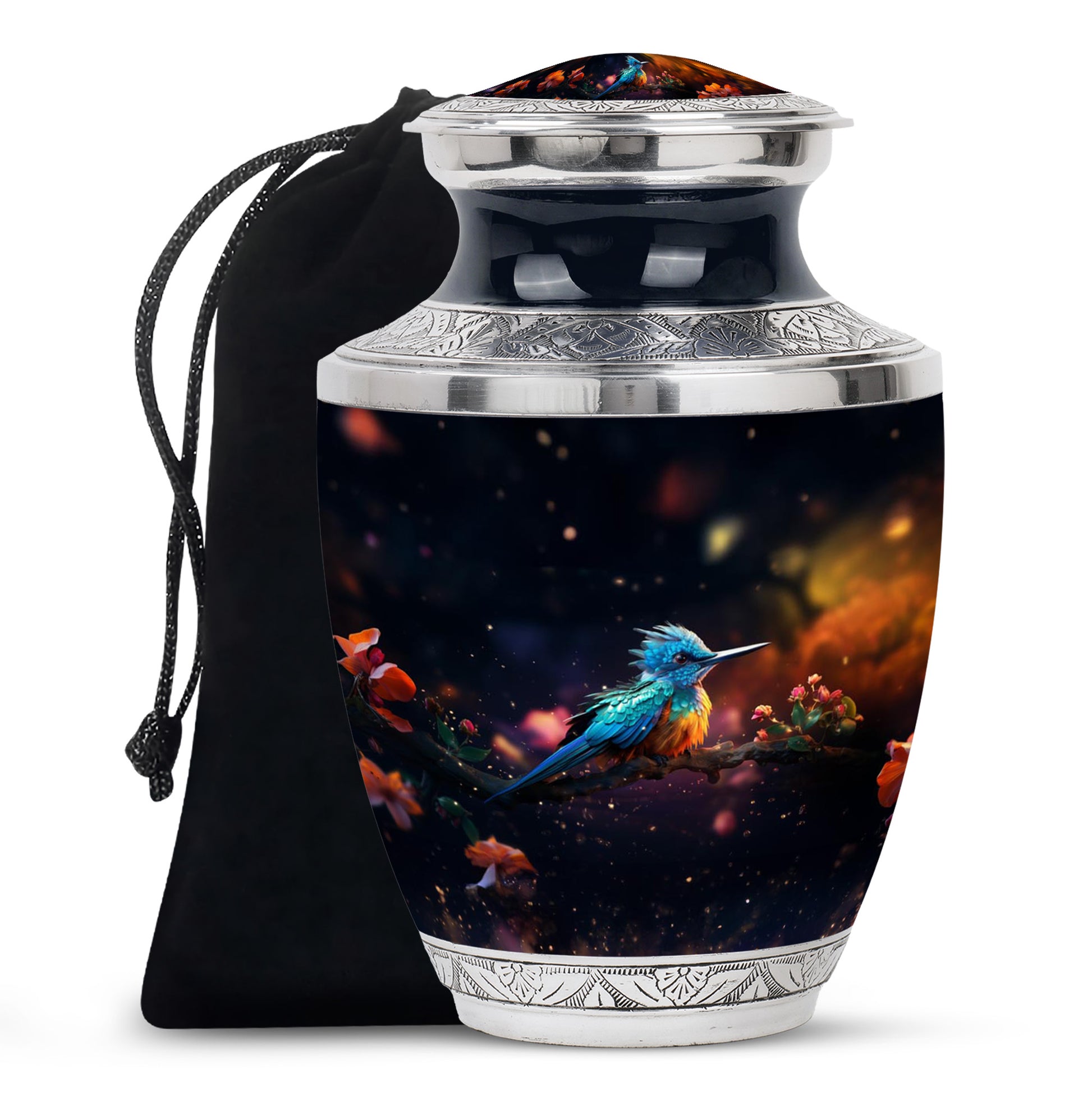 Sparrow Cremation Urn - Bird Theme Funeral Urn For Ashes