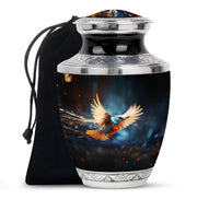 Peaceful Sparrow Memorial Urn - Cremation Urn For Ashes