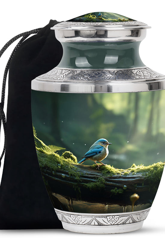 Sparrow Funeral Urn For Ashes - Aluminium Funeral Urn For Loved Ones