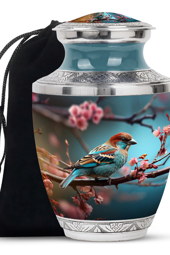 Sparrow Bird Memorial Urn - Funeral Urn For Human Ashes