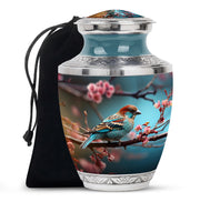 Sparrow Bird Memorial Urn - Funeral Urn For Human Ashes