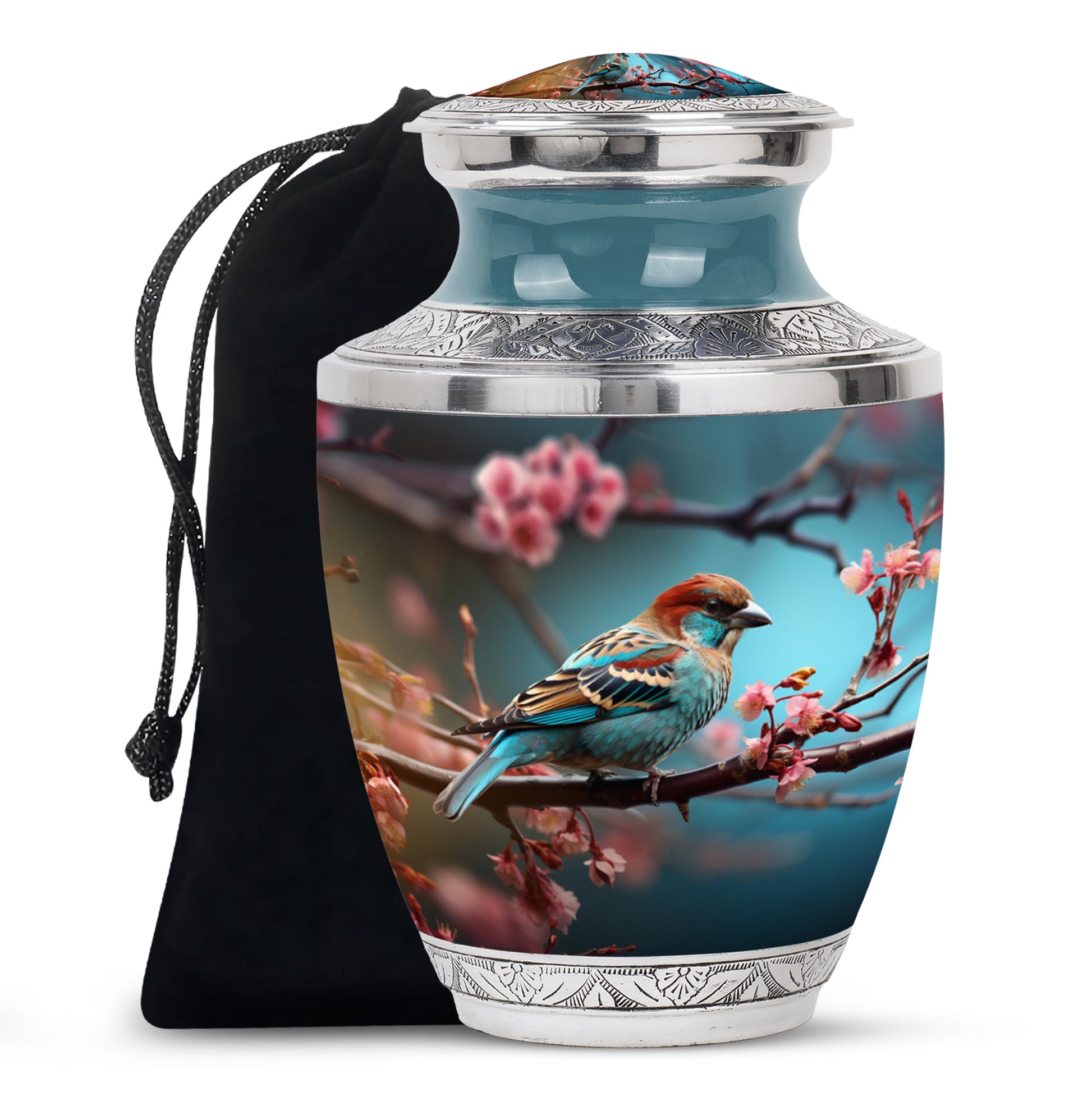 Sparrow Bird Memorial Urn - Funeral Urn For Human Ashes