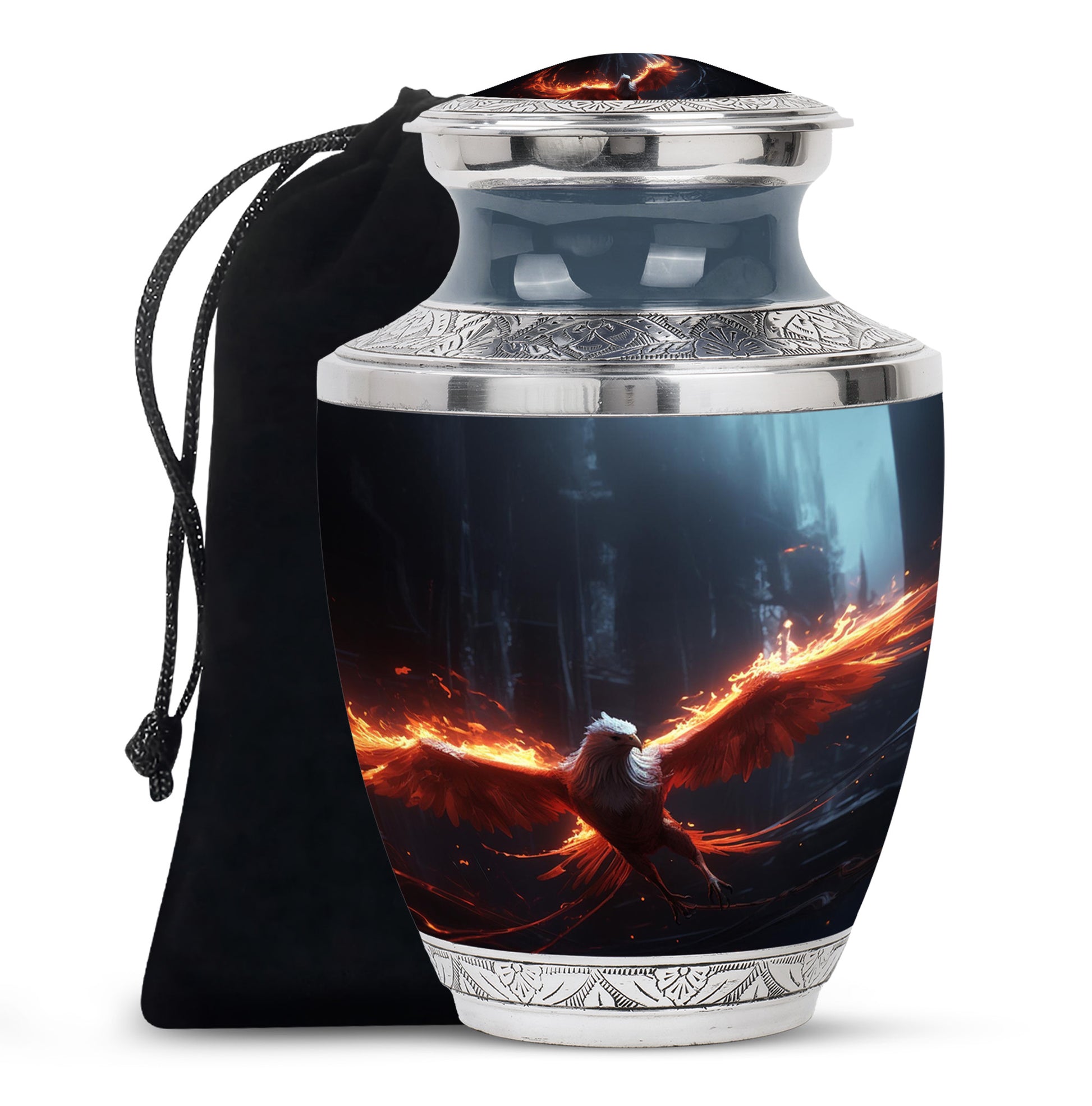 Phoenix Memorial Urn For Ashes - Cremation Urn For Male & Female
