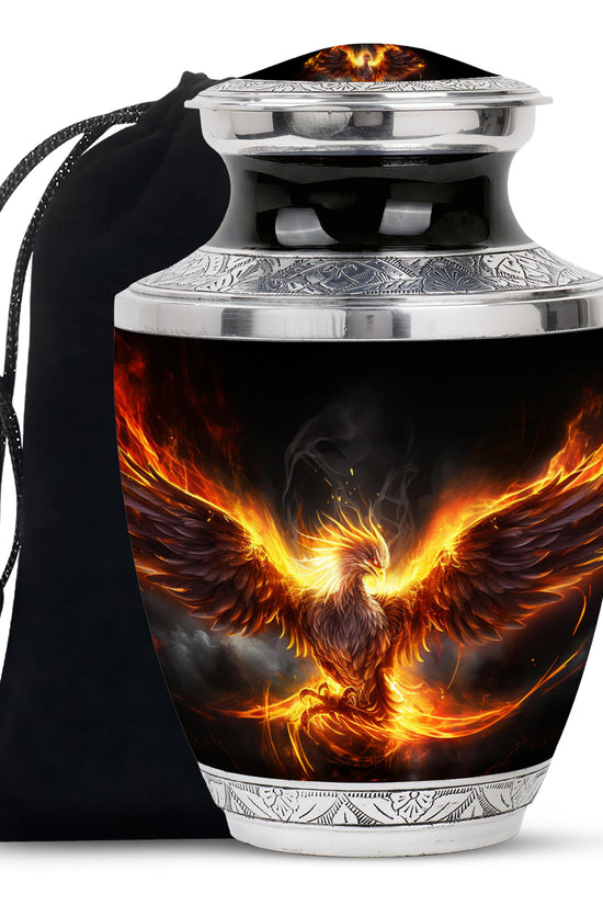 Phoenix Funeral Urn - Aluminium Urn For Male & Female