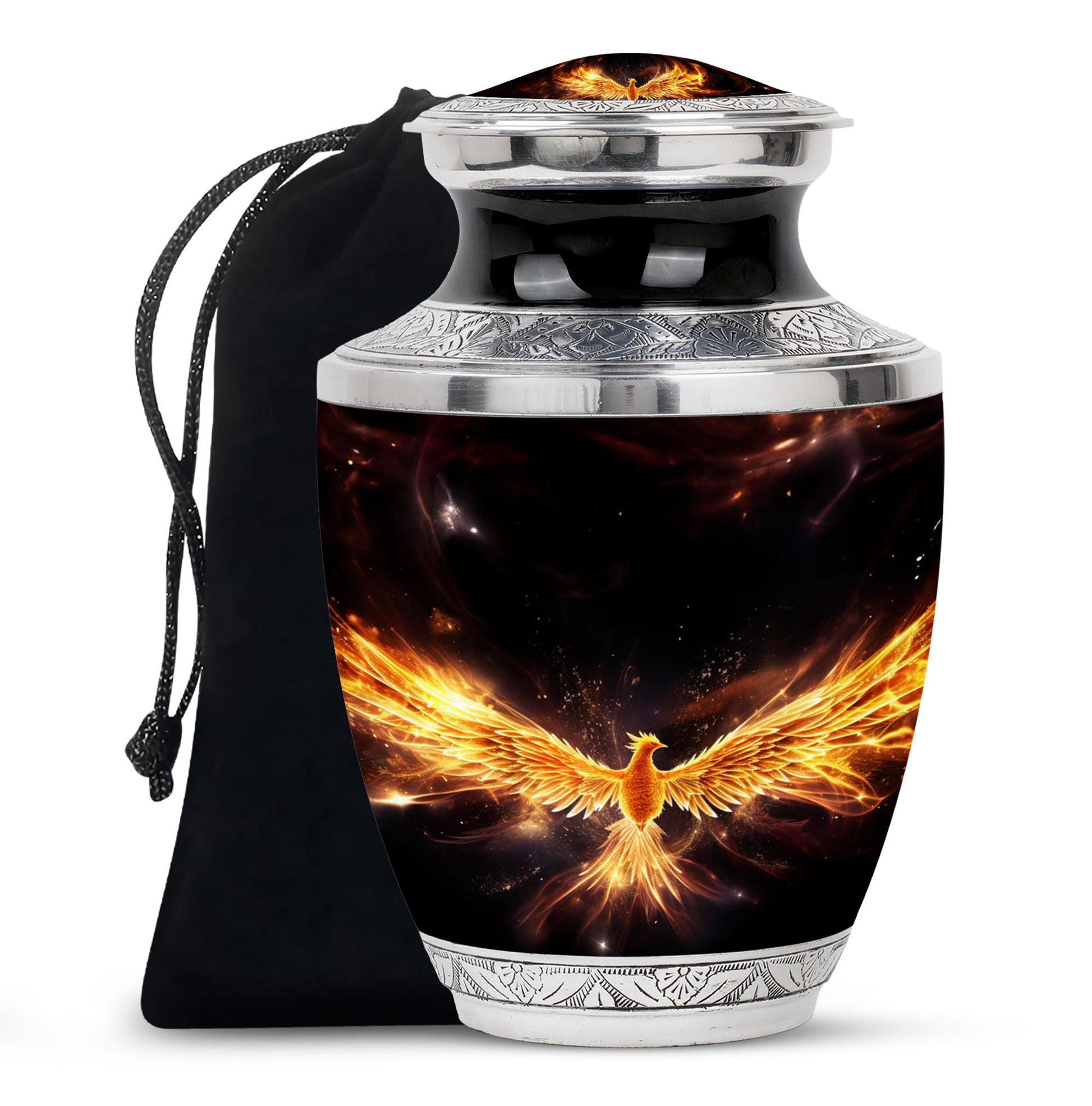 Phoenix Memorial Urn - Large Cremation Urn For Loved Ones