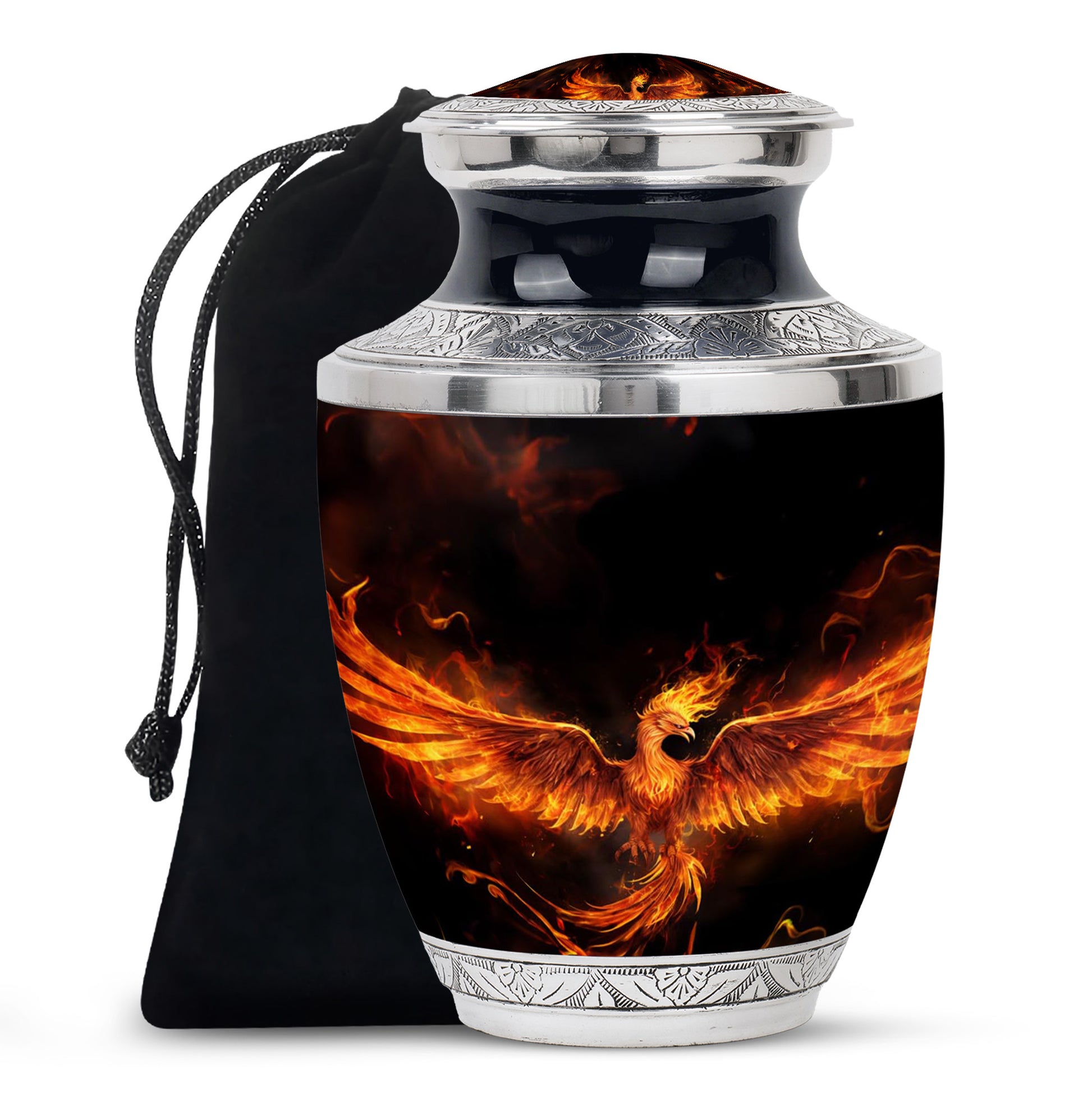 Phoenix Fire Memorial Urn - Spritual Cremation Urn For Loved Ones