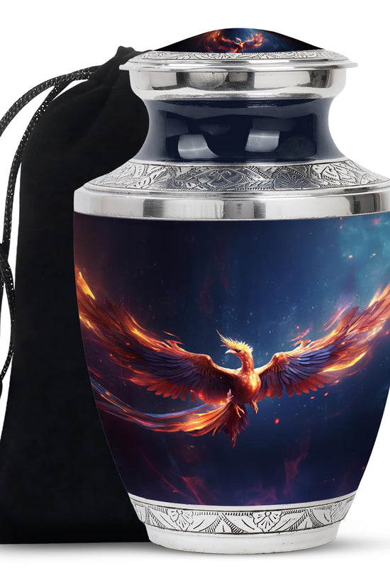 Fire Wing Phoenix Funeral Urn - Artistic Cremation Urn for Ashes