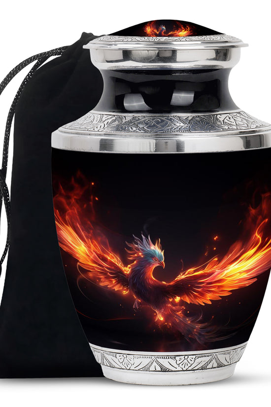 Dark Phoenix Memorial Urn - Unique Fantasy Urn For Ashes