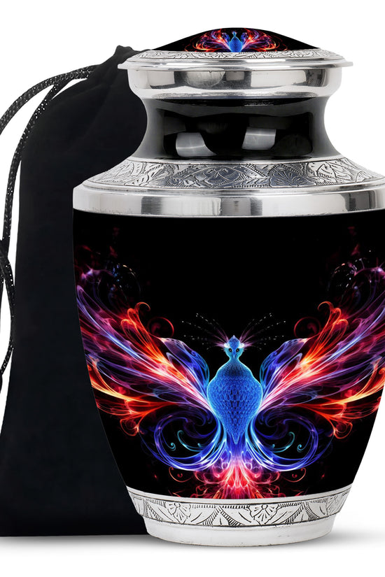 Fire Wing Phoenix Funeral Urn - Spiritual Cremation Urn for Ashes