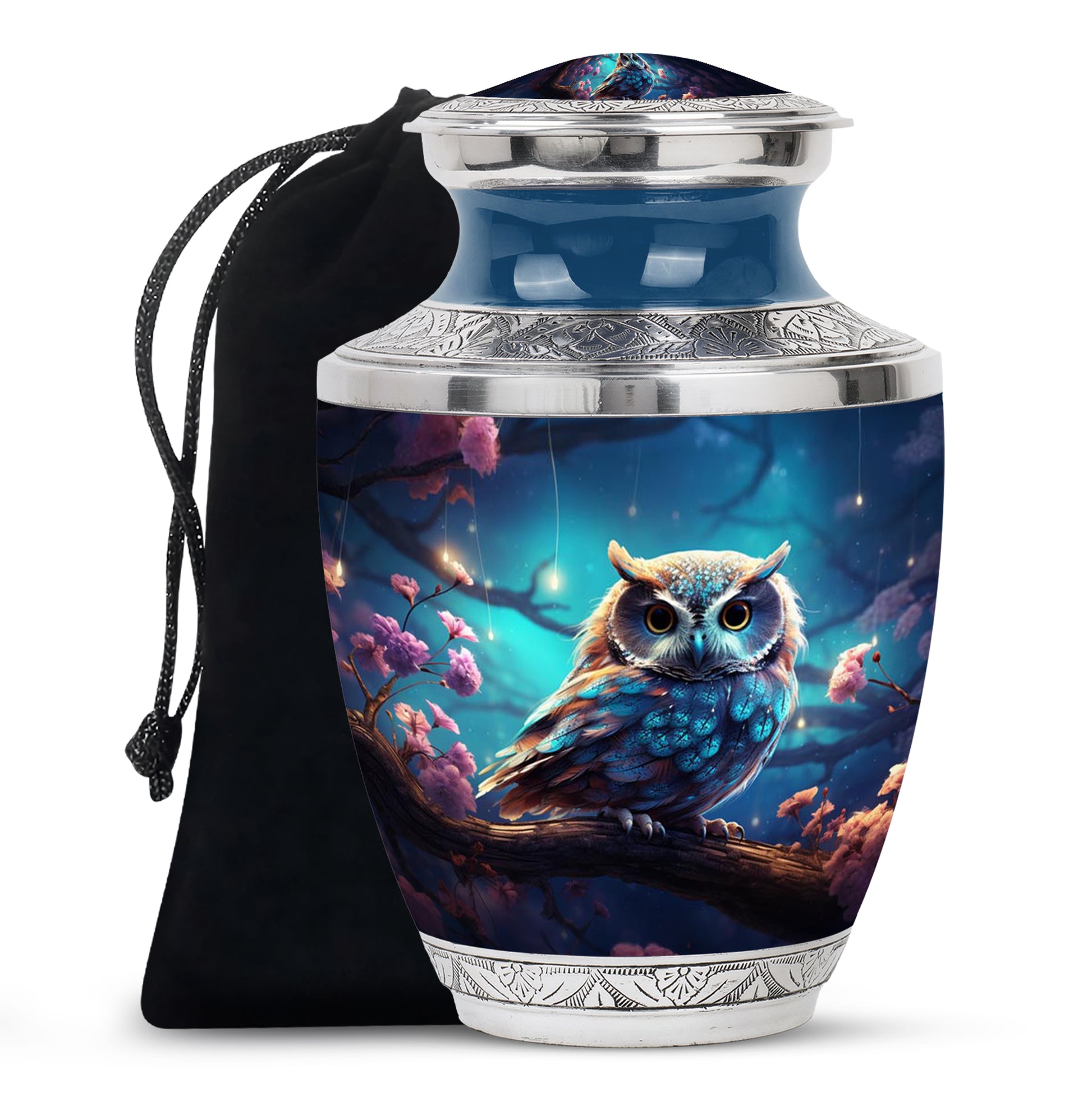 Owl Cremation Urn - Beautiful Memorial Urn For Male & Female
