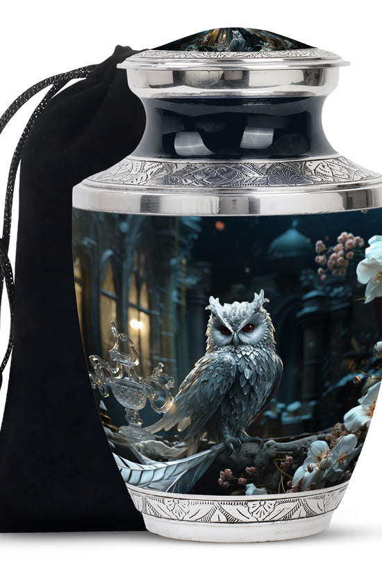 Royal Owl Memorial Urn - Unique Memorial Urn For Adult Ashes