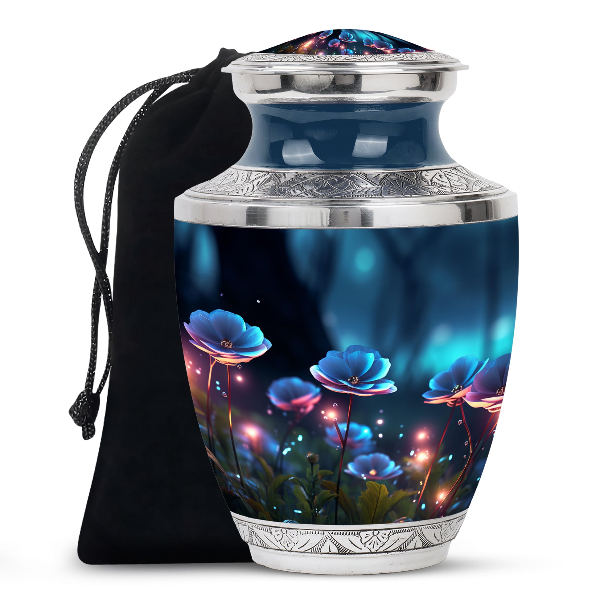 Scorpion Grass Adult Memorial Urn - Elegant Cremation Urn For Ashes