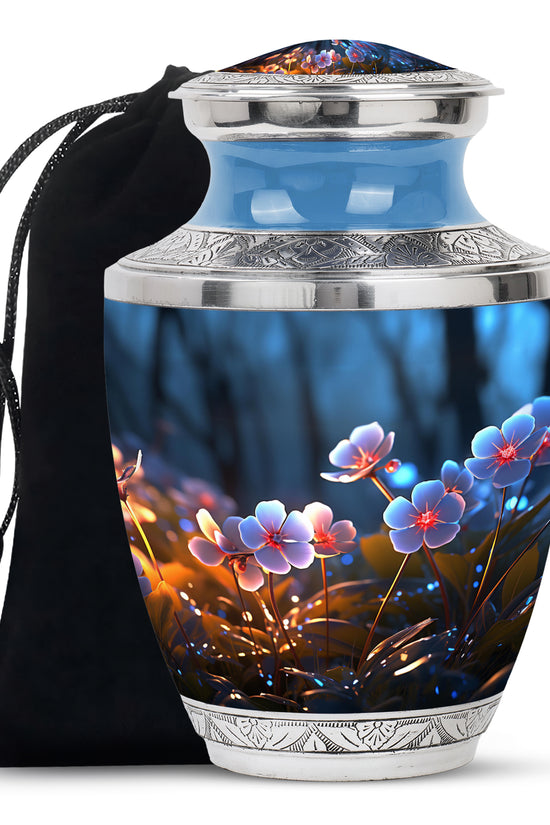 Black Scorpion Grass Cremation Urn - Adult Funeral Urn For Ashes