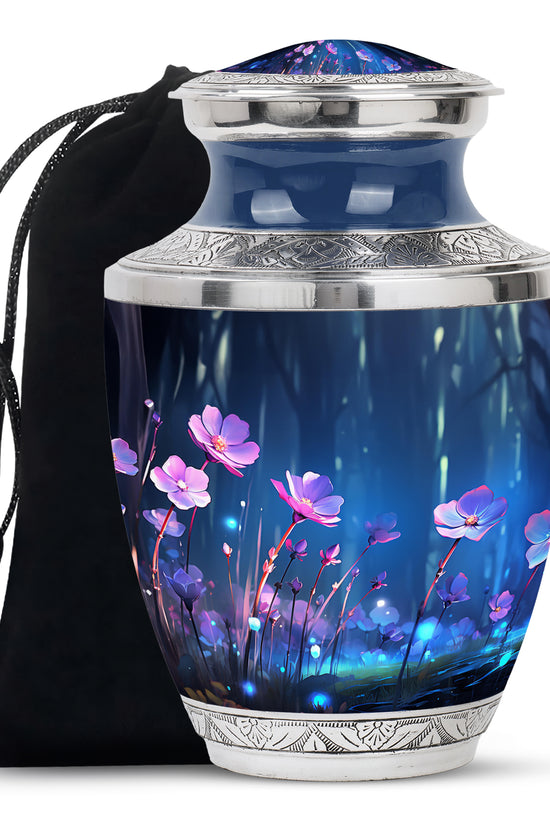 Scorpion Grass Memorial Urn - Elegant Cremation Urn For Ashes