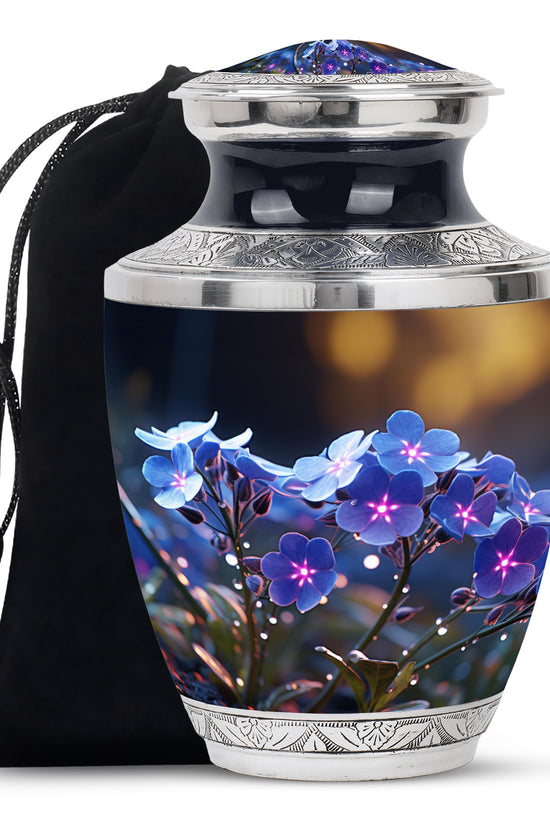 Scorpion Grass Funeral Urn For Ashes - Decorative Aluminium Cremation Urn