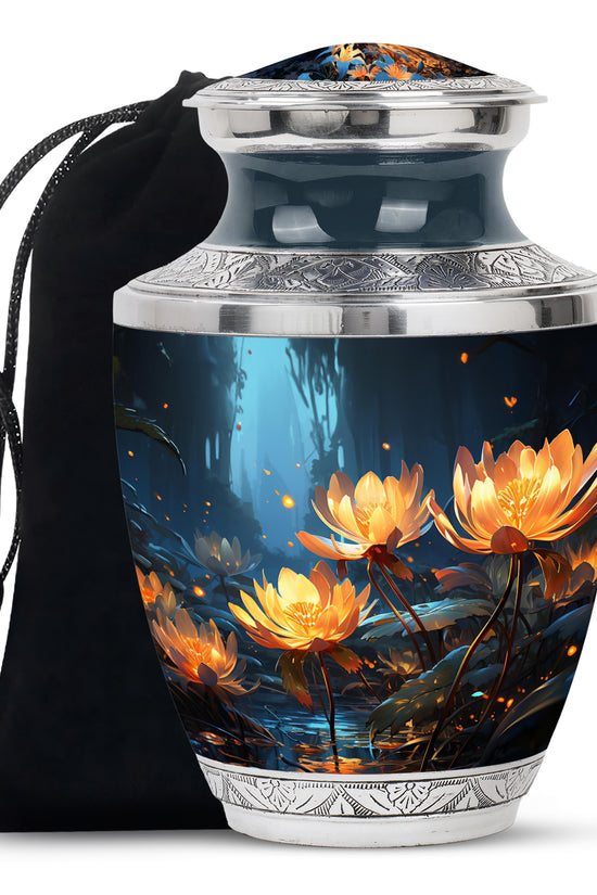 Elegant Lily Urn For Human Ashes - Large Cremation Urn