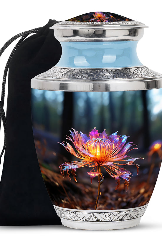 Mystic Floral Cremation Urn - Elegant Memorial Urn For Ashes