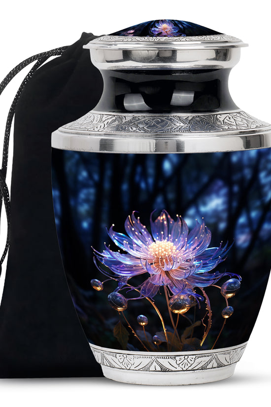 Beautiful Flower Cremation Urn - Forest Funeral Urn For Burial